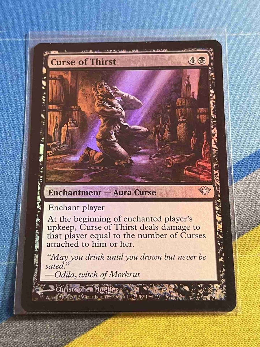 mtg dark ascension best cards Magic the Gathering MTG Dark Ascension CURSE OF THIRST Foil