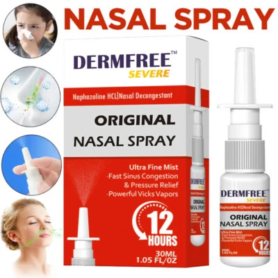 DERMFREE Rhinitis Nasal Spray Natural Fast Relief Nasal Spray Sinusitis Snoring Sneezing