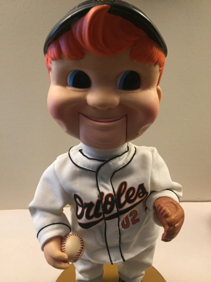 Baltimore Orioles Collectible Baseball Boy Fan on stand Head Turns Music Plays - Image 3 of 4