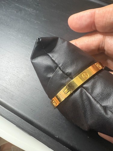 GoldTone Love Bracelet Bangle Iconic Timeless Design (Stainless Steel)