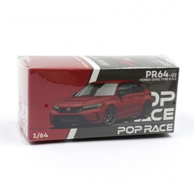 Pop Race 1/64 2023/2024 Honda Civic Type R FL5 Red PR64-02 Import