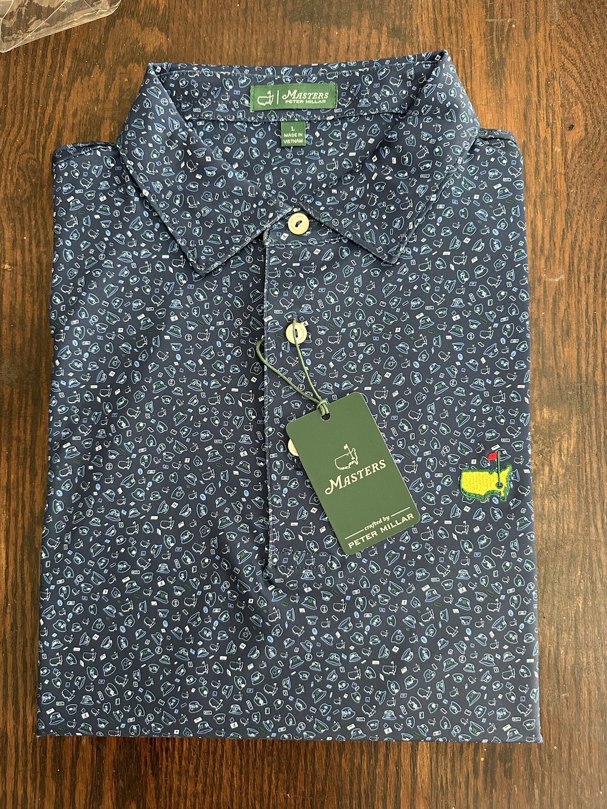 2024 Masters Peter Millar Polo Concessions Merchandise Print Large L eBay