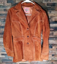 Vintage Ms. Pioneer Women's Size 10 Brown Leather Jacket Albuquerque Usa