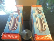 TELEFUNKEN EL84 TWO SEALED UNOPENED NEW OLD STOCK GERMAN VINTAGE VALVES TUBES