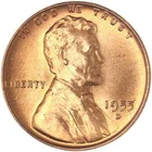 1955 D   Lincoln Wheat Cent - BU