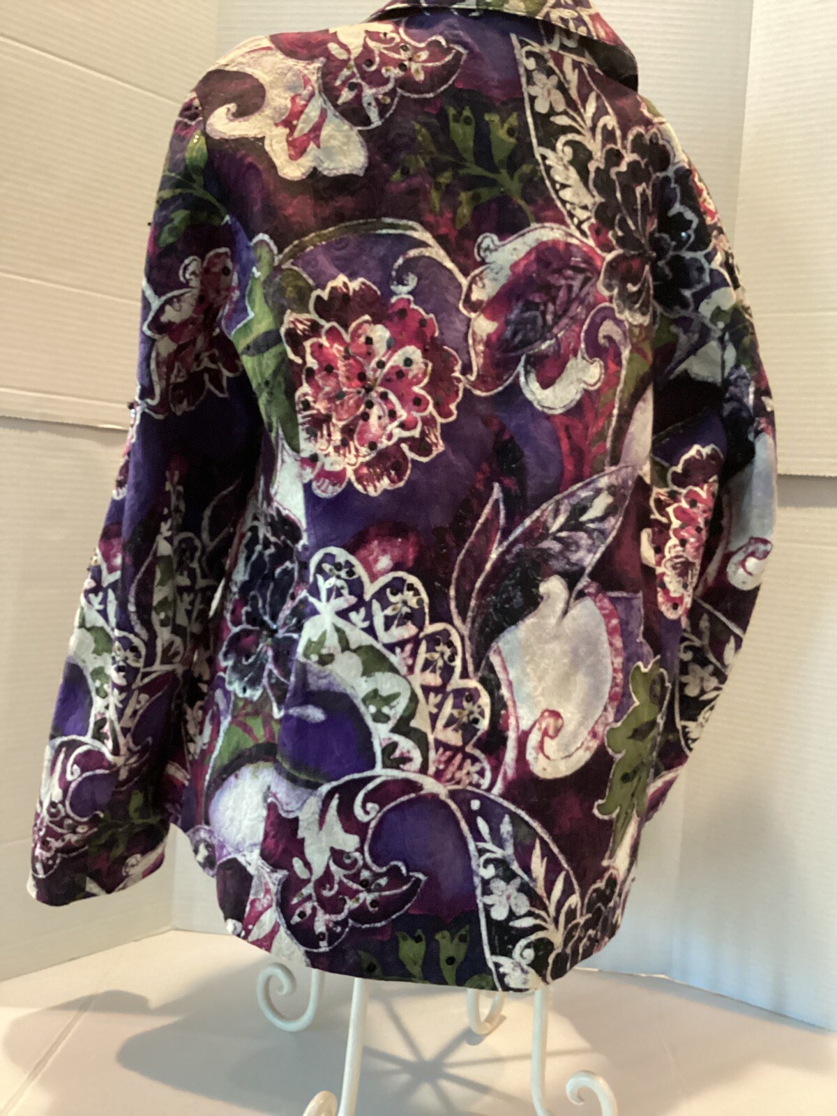 Chicos Print Sequence  Button Fully Lined Jacket … - image 4