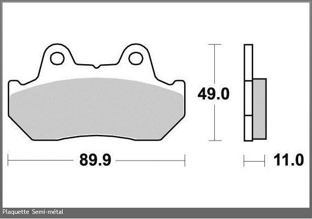 Plaquettes de frein Honda XL 600 Transalp pour le voyage en duo