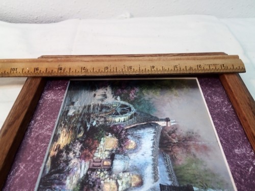 Nicky Boehme Garden Cottage Foil Art Print in Wood Frame with Glass 10" x 12" - Picture 9 of 12