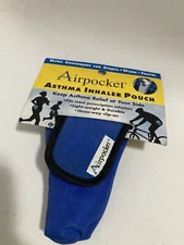 Airpocket ASTHMA INHALER POUCH, 3-Way Clip-On to Bag Belt Travel Case Carrier
