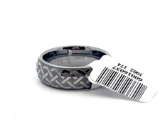 Triton Laser Engraved Tungsten Carbide 7mm Band Ring