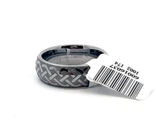 Triton Laser Engraved Tungsten Carbide 7mm Band Ring