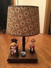 Vintage Nursery Lamp Nursery Originals Silvertone Music works NEEDS WORK