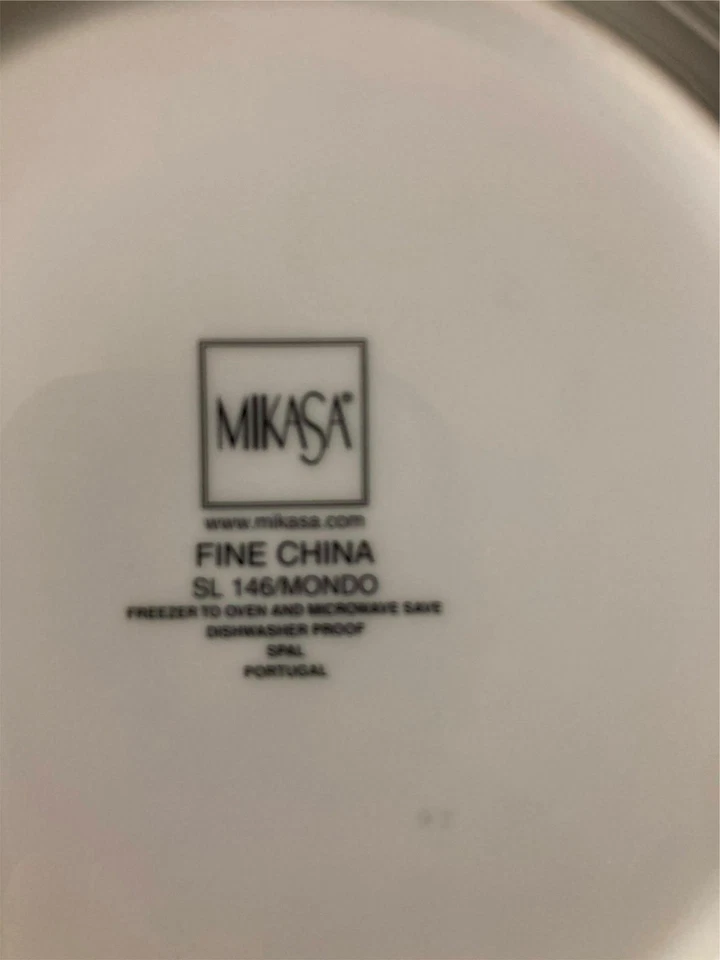 4)  MIKASSA  MONDO   SALAD / SOUP BOWLS  RIMMED      VGC - Image 4 of 4