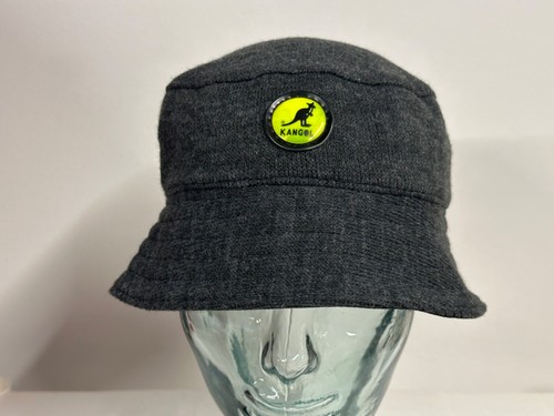 Vintage 1980’s Kangol Gray Knit Jersey Spey Bucket Hat M New