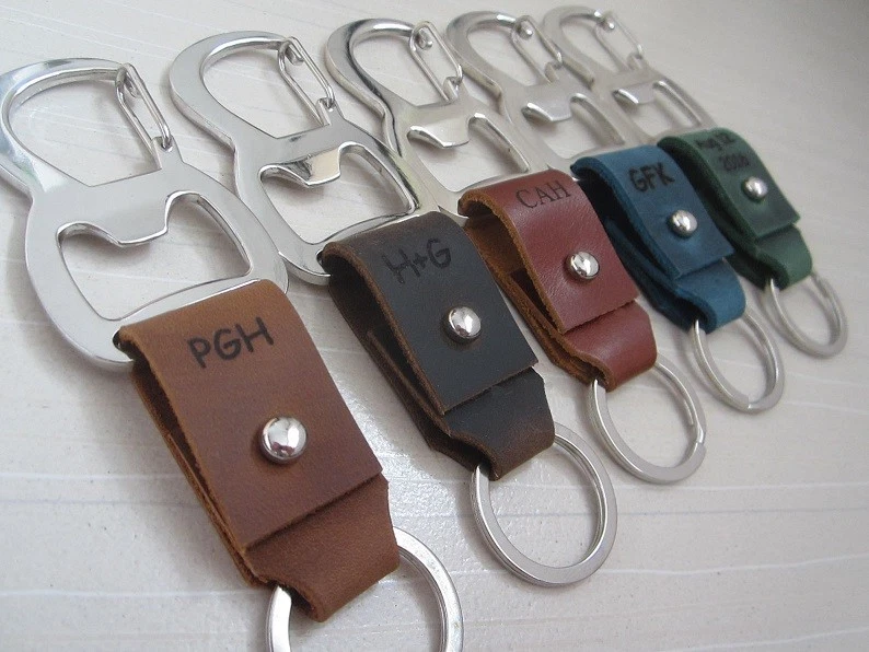 Custom Carabiner Leather Key Chain