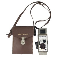 Bell and Howell 252 Vintage 8mm Film Movie Camera with Original Leather Case