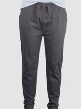 $52 Galaxy by Harvic Men's Gray Drawstring Stretch Waist Twill Jogger Pants M