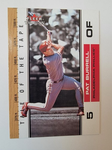 2002 Fleer Tradition Update Tale of the Tape Pat Burrell #U393 Phillies