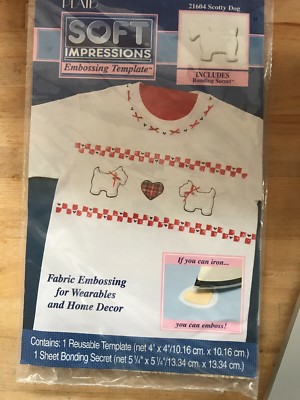 setss-o専用 NEW SCOTTY DOG 'Soft Impressions Embossing Template w/Bonding