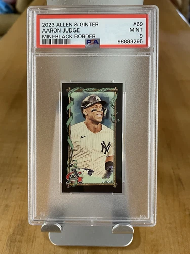 2023 Allen & Ginter #69 Aaron Judge Mini-Black Border PSA 9 MINT 💎💎💎YANKEES