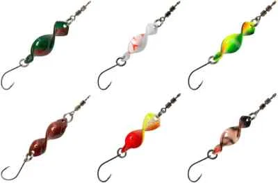 FISHING TACKLE MAX FTM Spoon Omura Curl 3g - 6,5g Forellenspoon Forellenköder drehend Twist Forelle