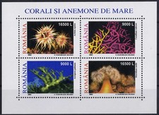 Romania 2002 SEA ANEMONES MNH,OG b