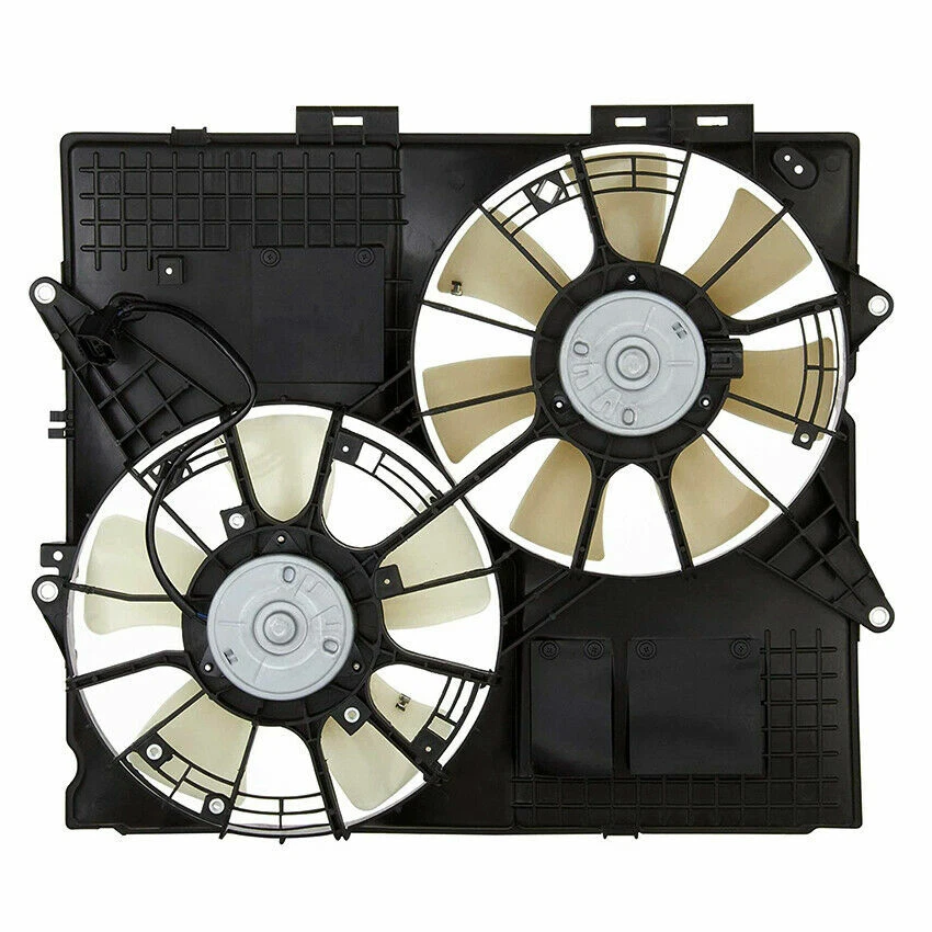 Radiator Dual Fan Assembly V6 3.6L / V8 4.6L fits 2004 2008 Cadillac SRX - Image 2 of 2