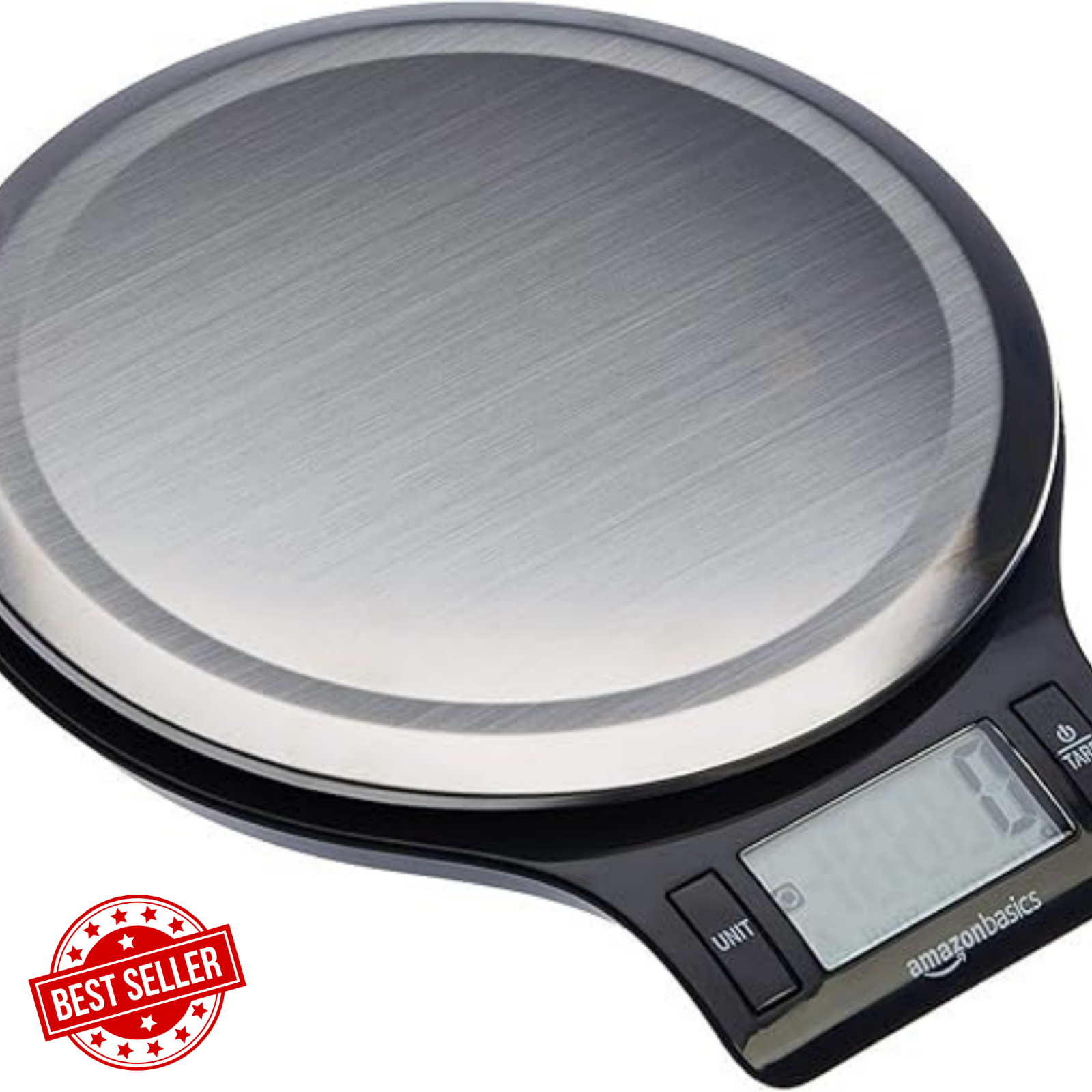Digital Kitchen Scale with LCD Weighs up to 11 pounds Black and Stainless Steel