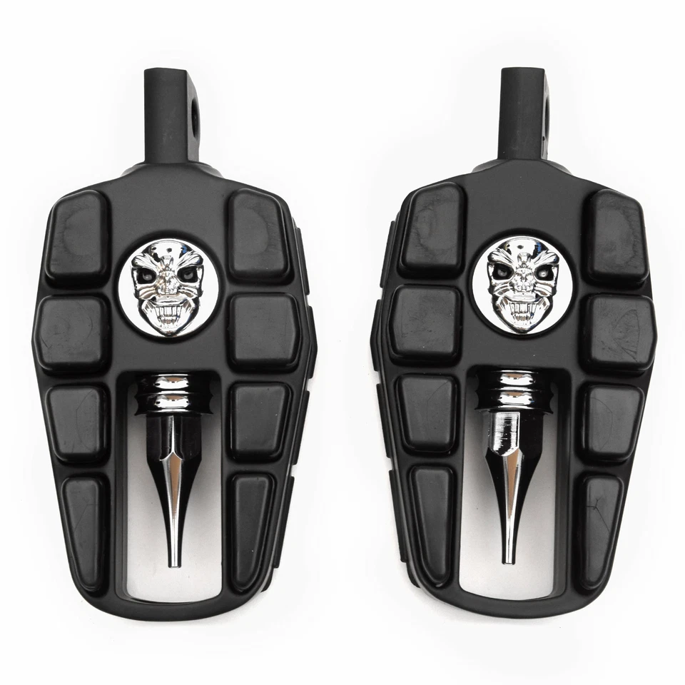 Clavijas de pie calavera negras para Harley Davidson FLHTCUSE5 CVO Ultra Classic 2010 Foto 2 de 4