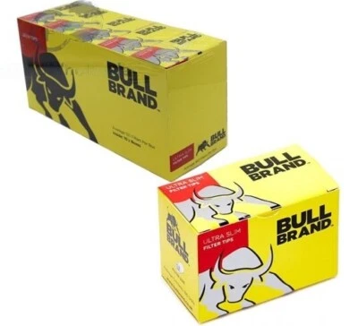 Bull Brand Ultra Slim Filter Tips 160s x 10 (1600 Filter Tips)