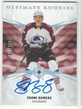 2020-21 Ultimate Collection Hockey Shane Bowers Ultimate Rookies Auto /299