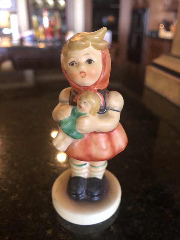 Vintage M. J. Hummel Goebel W. Germany Girl With Doll Figurine 