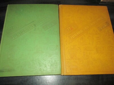 VINTAGE TEACHERS JUNIOR INSTRUCTOR 2-BOOK SET 1940 CHICAGO - ACTIVITIES IDEAS