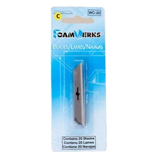 FoamWerks WC-20 Replacement Blades 20PK, C Style
