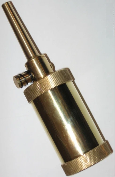 A1292 Traditions Solid Brass Black Powder Field Flask 2-1/2oz Capacity New! - Image 4 of 4