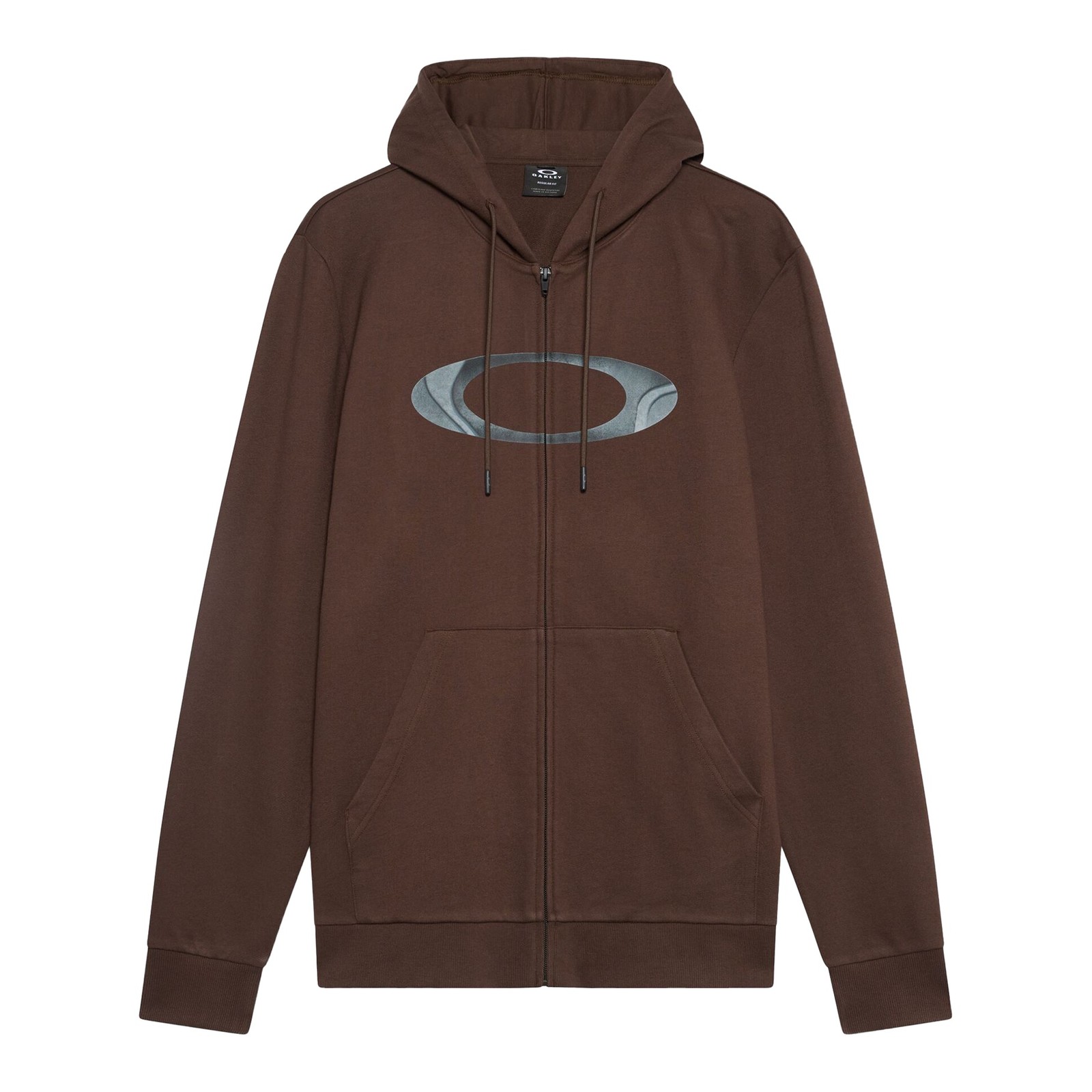 Oakley New Ellipse Full Zip Hoodie Cocoa Brown Sports Urban Casual Men's Hood...