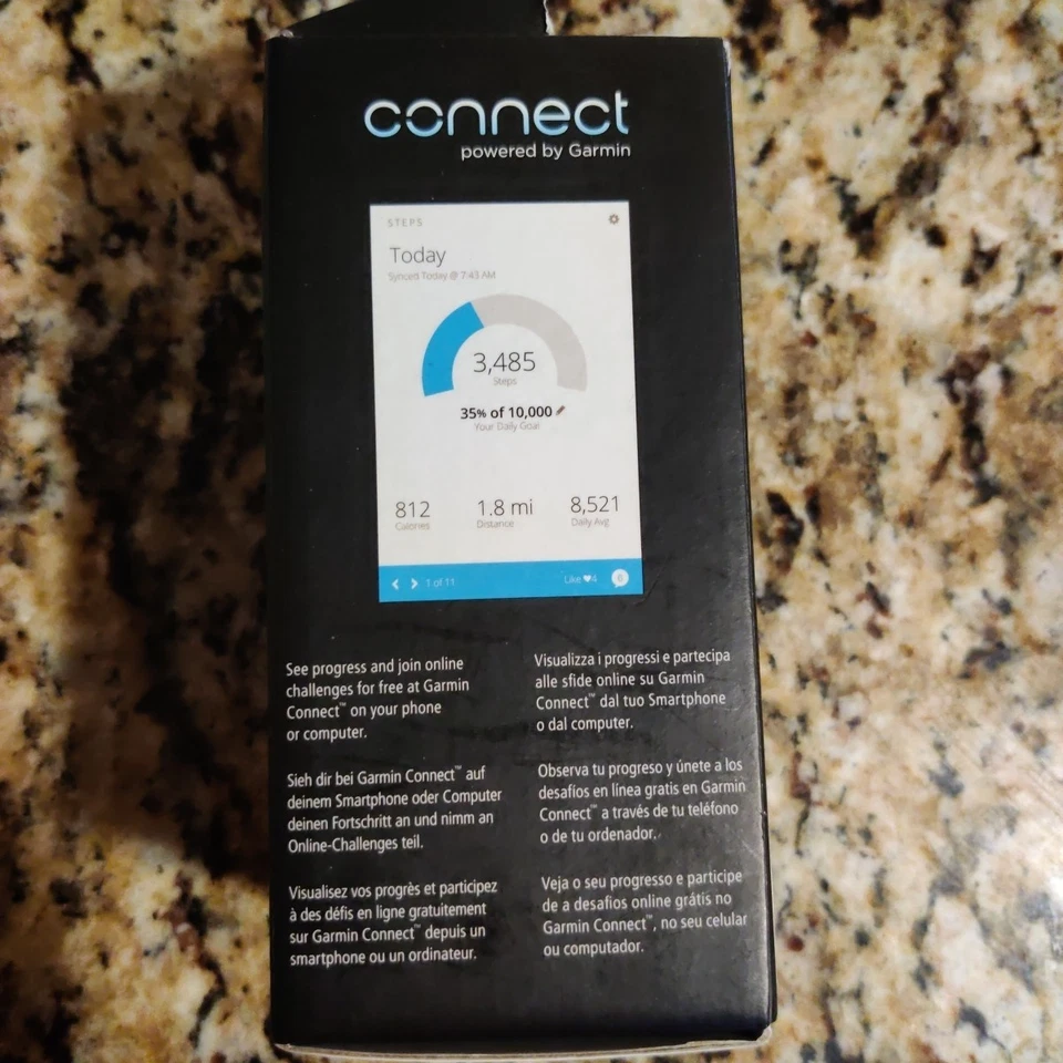 Garmin vívofit Fitness Band Black w/ Box & Manual Activity Tracker Tested Works - Image 2 of 4