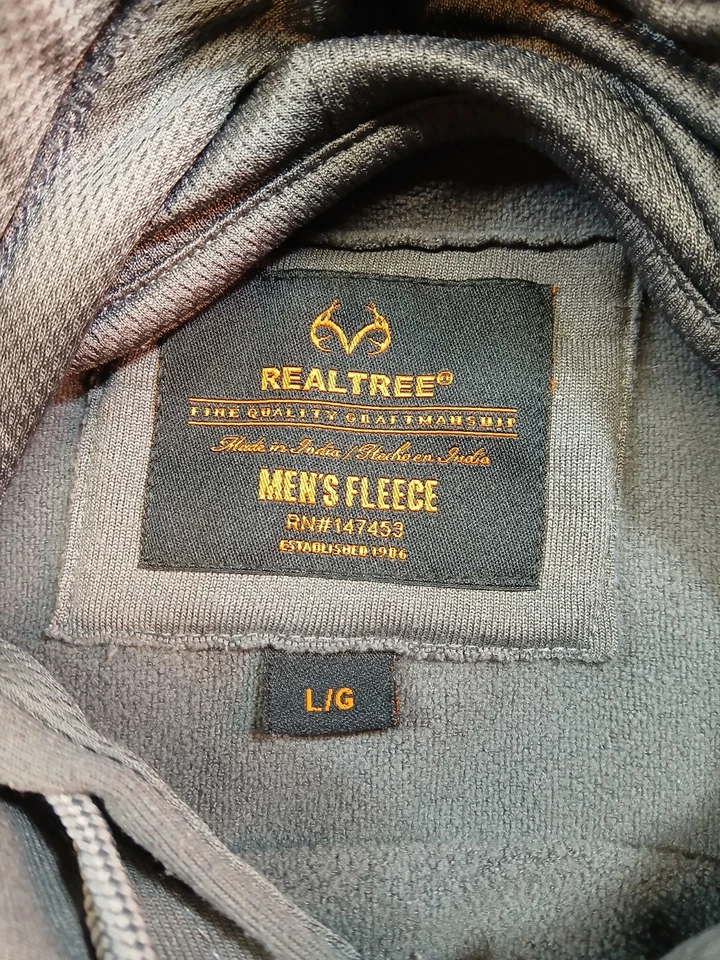 Camiseta y camisa de pesca Real Tree y sudadera con capucha polar talla grande para hombre lote de 3 caza Foto 3 de 4