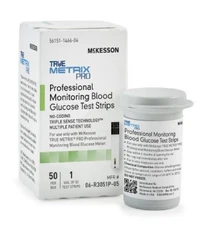 McKesson True Metrix Glucose Blood Test Strips - 50 Count (06-R3051P-05)