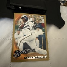 2010 Topps Baseball Gold Border SP #1305/2010 Mike Cameron (Seattle/Milwaukee)