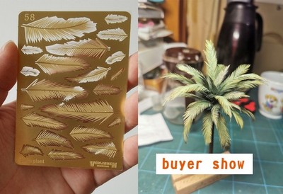 1/35 Etching Sheet Palm Plants Leaves For Scene Modeling Upgrade Accessory Leaf7