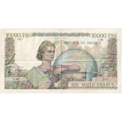France, 10,000 Francs, Génie Français, 1946-11-04, C.96, TB+ - Photo 1/2