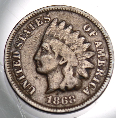 1868 Indian Head Cent - VG !!