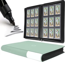 Toploader Binder, Holds 360 Top Loaders - 9-Pocket Top Loader Binder for 3" x 4"