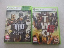 Jeu XBOX 360 Army of two 40eme jour + edition overkill cartel du diable  BE/TBE