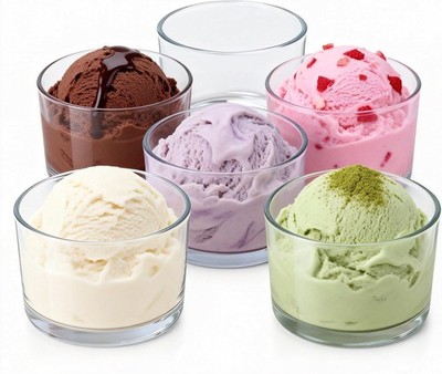 Glas Dessertgläser Set, 6er Pack, 120ml, Transparent, für Pudding & Tiramisu