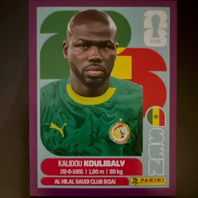 Panini FIFA World Cup 2026 Sticker Kalidou Koulibaly Al Hilal (KSA) SEN 8