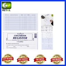 Stylish 12 Pack Transaction Registers for Personal & Business Finance Tracking