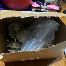 Gray Chandelier Ceiling Light Fixture Parts L...