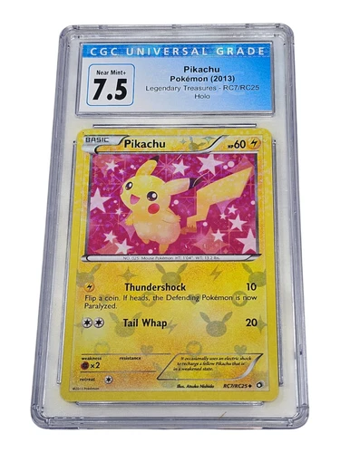 Pikachu RC7/RC25 Legendary Treasures Holo CGC 7.5 Near Mint+ 8015